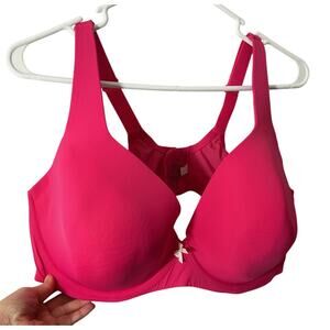 NWOT Catherines Full Coverage Underwire T-shirt Bra Sz 48 D Pink